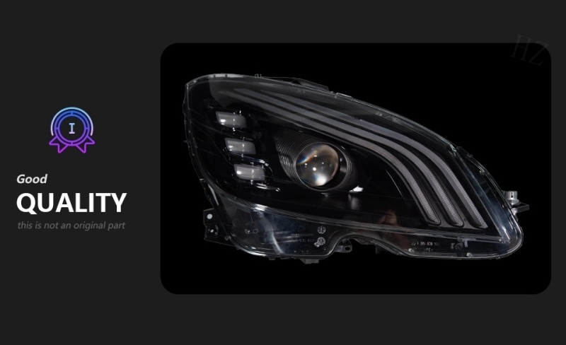 Mercedes-Benz C-CLASS Car Styling Head Lamp For Benz W204 2007-2010 LED Headlight DRL Signal Porjector Lens C300 C260 C200 Assembly Upgrade Dynamic Auto Accessories