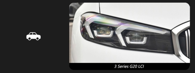 BMW 3 SERIES Suitable for BMW G20/G28 upgrade gold angel eye headlights