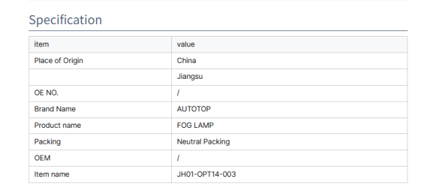 Chevrolet  Lacetti CARVAL JH BODY PARTS AUTO LAMPS FOG LAMP for NEW OPTRA 14 AUTO BUMPERS / JH01-OPT14-003