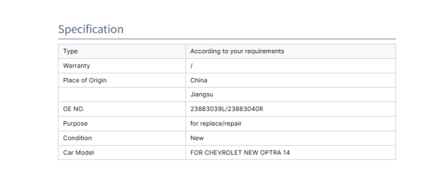 Chevrolet  Lacetti Left and Right Car Head Lamp Head Light for CHEVROLET NEW OPTRA 14 23883039L/23883040R
