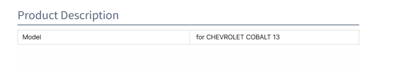 Chevrolet  ​Cobalt Auto Lights LED Tail Lamp with Clear Red Lens 12V New Condition for CHEVROLET COBALT 13 L94732091R94732092 JH01- CBT13-005