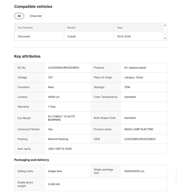 Chevrolet  ​Cobalt Headlights Assembly Modified Headlamp Auto Front Lights Car Accessories Plug and Play for COBALT 13 AUTO BUMPERS