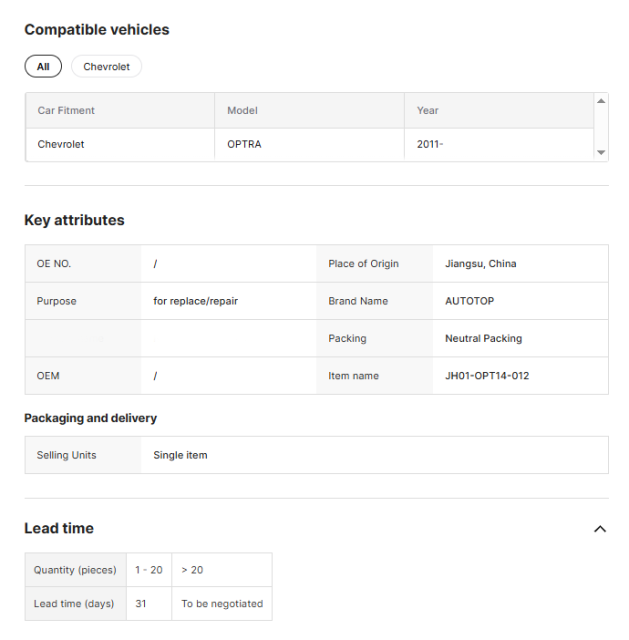 Chevrolet  Lacetti CAR BODY PARTS AUTO LAMPS REAR BUMPER LAMP for NEW OPTRA 14 AUTO BUMPERS