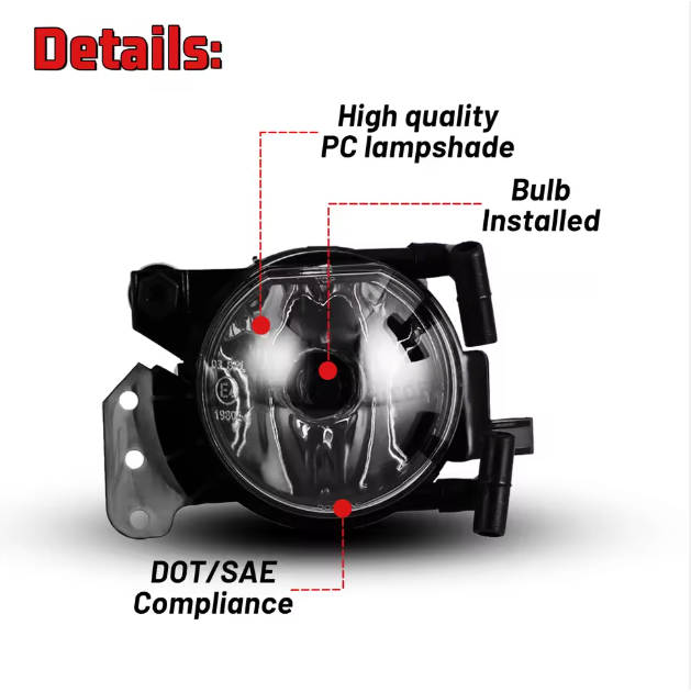 BMW 3 Series Factory Wholesale Fog Lamp Light for BMW 3 Series CPE CONV E46 SDN WGN E90 E91 5Series E60 Fog Lights