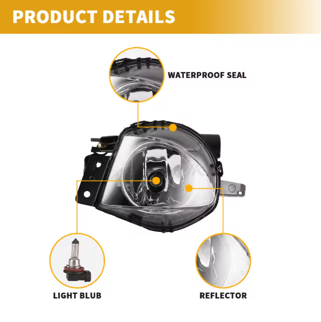 BMW 3 SERIES EMARK Factory Wholesale Fog Light for BMW 3 SERIES SDN WGN E90 E91 2006 2007 2008 Car Auto Part Fog Lamp Accessories Lighting