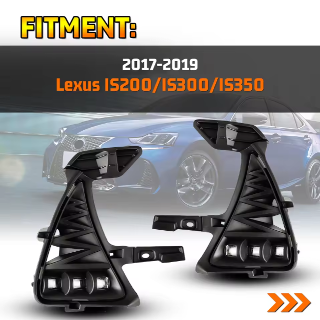 Lexus IS Winjet Factory Hot Sale Car Led Fog/driving Lights Fog Lamp for Lexus IS200 300 350 2016 2017 2018 Fog Lights