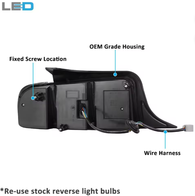 Ford Mustang Winjet Auto Light Full Led Rear Lamp Backup Light TailLights Assembly for 2010 2011 2012 2013 2014 Ford Mustang Tail Lights