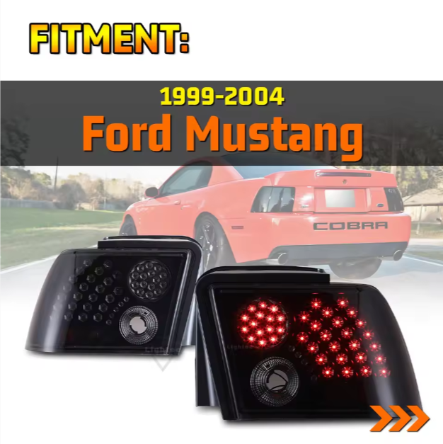 Ford Mustang Winjet Factory Led Taillights Tail Rear Lamps Lights for Ford Mustang 1999 2000 2001 2002 2003 2004 Tail Lamp