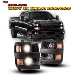 Chevrolet silverado Winjet Factory Auto Lighting Halogen Head Light Front Car Lamp for Chevy Silverado 2015 - 2019 Headlights