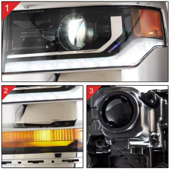 Chevrolet  Silverado Winjet Professional Manufacturer Led Car Auto Light Head Light Lamp Assembly Headlights for Chevy Silverado 2016-2018