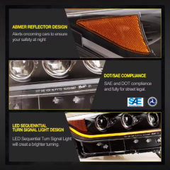 Ford Mustang Winjet China Factory Performance Easy Installation Head Lamp Light Led Headlights Assembly for Ford Mustang 2015 2016 2017