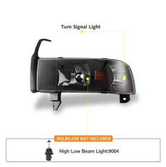 Dodge Ram Winjet Best Unique Led Head Light Auto Part Led Headlight for Dodge Ram 1500 2500 3500 1994-2001