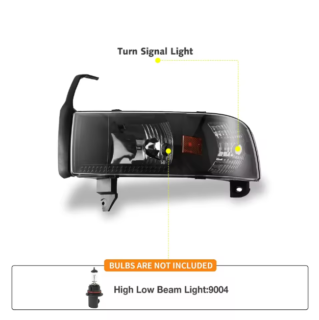 Dodge Ram Winjet Best Unique Led Head Light Auto Part Led Headlight for Dodge Ram 1500 2500 3500 1994-2001