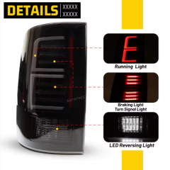 Dodge Ram Winjet Customized Halogen and LED Rear Lamp Tail Lights for Dodge Ram 1500 2500 3500 2009-2018 Taillights 2019 Classic