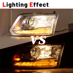 Dodge Ram Winjet Factory Price Custom Easy Installation Auto Lighting Front Headlights Head Light Lamp for Dodge Ram 2009-2018