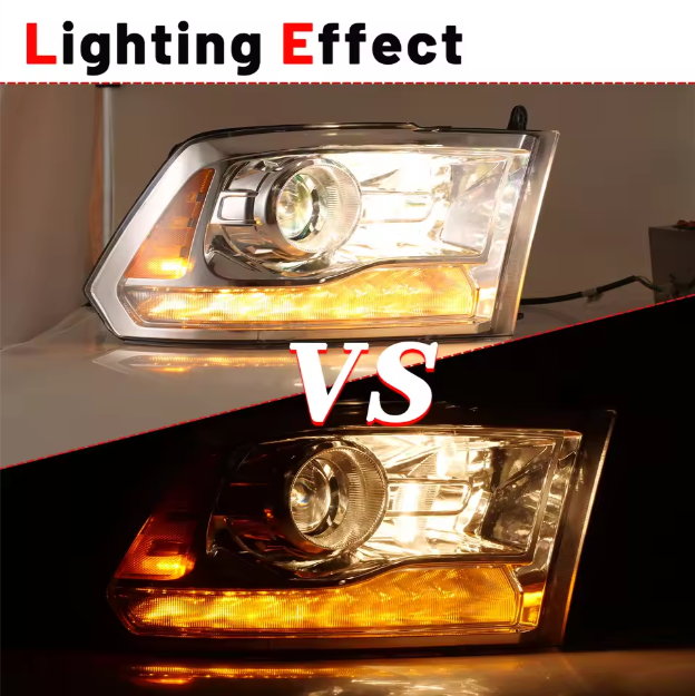 Dodge Ram Winjet Factory Price Custom Easy Installation Auto Lighting Front Headlights Head Light Lamp for Dodge Ram 2009-2018