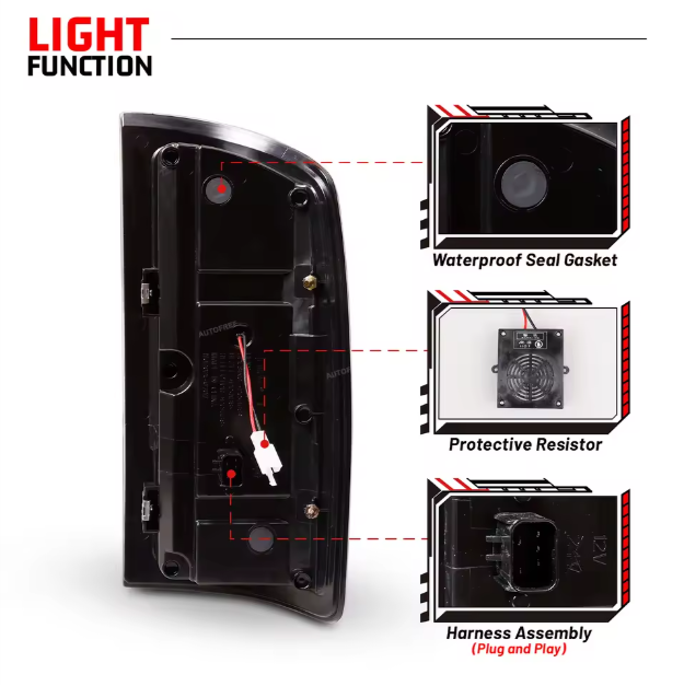 Dodge Ram Winjet Custom LED Rear Lamp Tail Lights for Dodge Ram 1500 2500 3500 2002-2006 Taillights