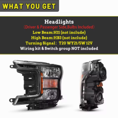 Ford Raptor F Factory Price Custom Auto Lighting System LED Car Headlamp Front Head Lamp Light Headlight for Ford F150 2018 2019 2020