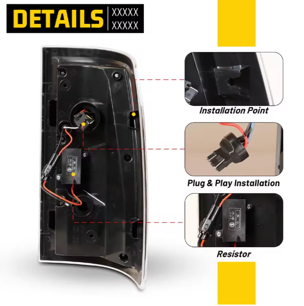 Dodge Ram Winjet Customized Halogen and LED Rear Lamp Tail Lights for Dodge Ram 1500 2500 3500 2009-2018 Taillights 2019 Classic