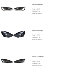 Tesla Model X Model Y Model 3 Renew 3 Head lamp Headlights