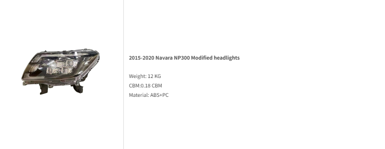 NISSAN Navara NP300 Headlight Head Lamp