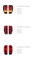 Ford Ranger Taillight Tail Lamp