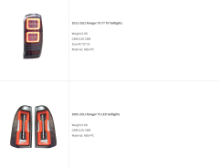 Ford Ranger Taillight Tail Lamp