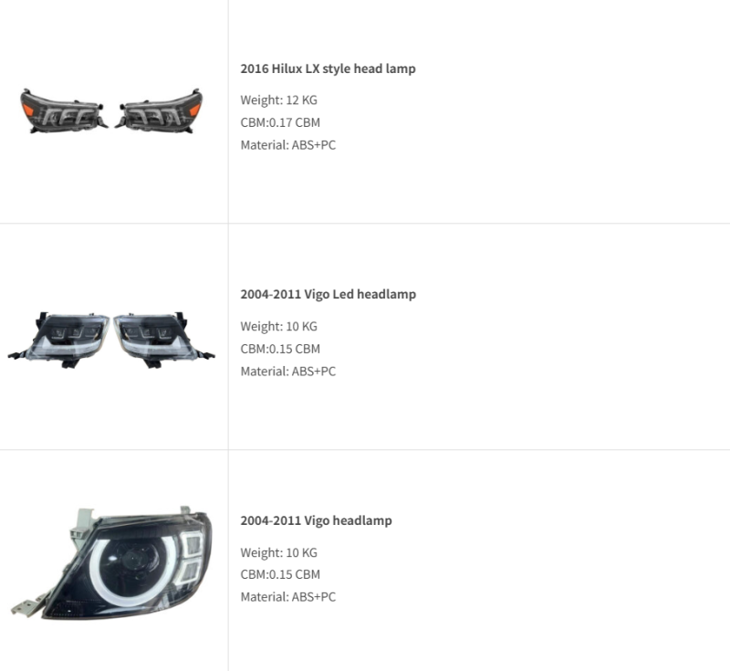 TOYOTA Hilux Headlight Head Lamp