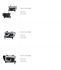 TOYOTA Tundra Sequoia Headlight Head Lamp