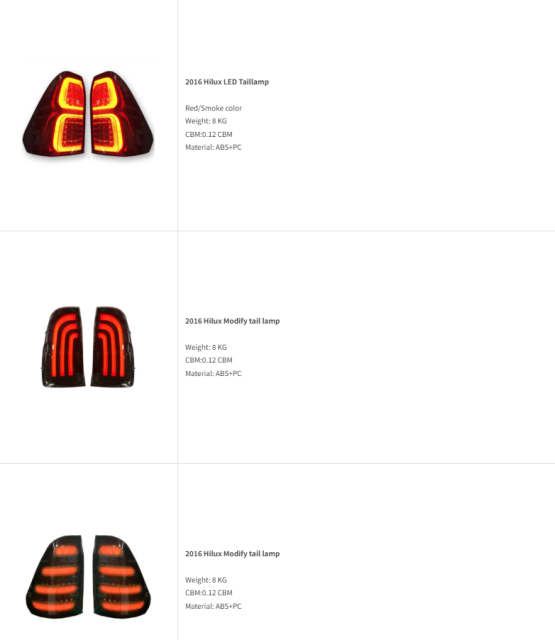 TOYOTA Hilux Taillight Tail Lamp