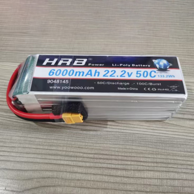 UnionTech HRB Li-Poly Battery 6S/22.2V 6000mAh 50C XT60 Battery