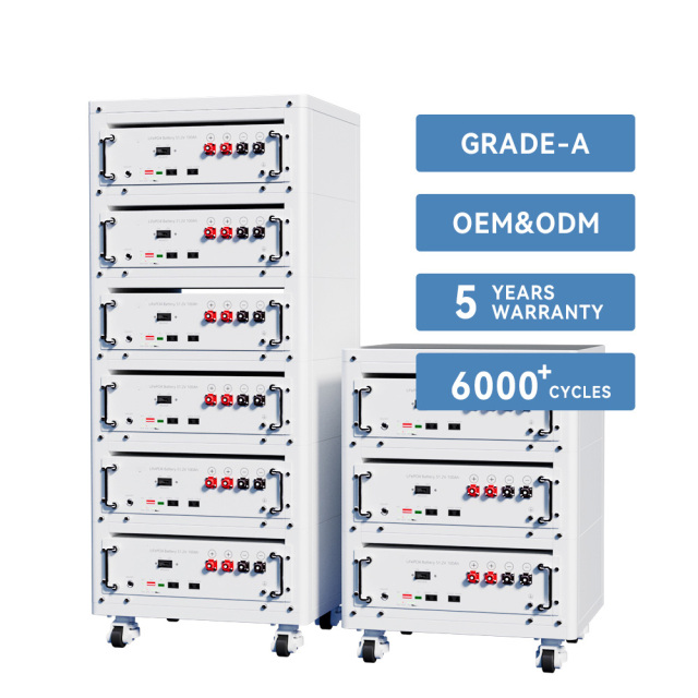 LiFeP04 48V 100~600Ah Multiple Batteries Stackable Rack Energy Storage System