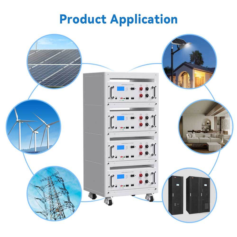 LiFeP04 51.2V 400Ah Multiple Batteries Stackable Rack Energy Storage System