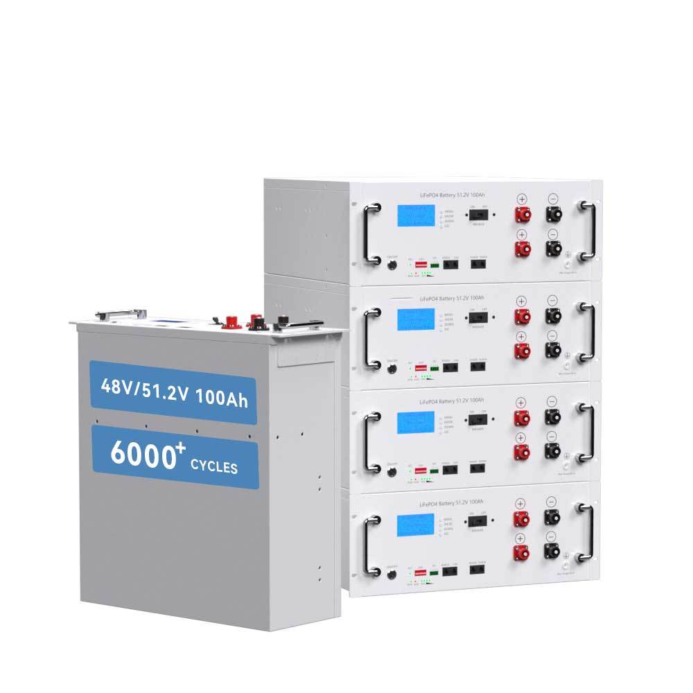 LiFeP04 51.2V 400Ah Multiple Batteries Stackable Rack Energy Storage System