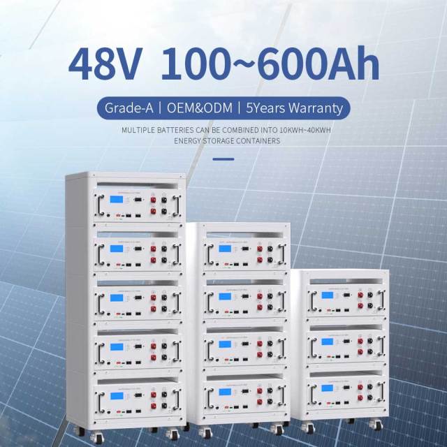 LiFeP04 51.2V 400Ah Multiple Batteries Stackable Rack Energy Storage System