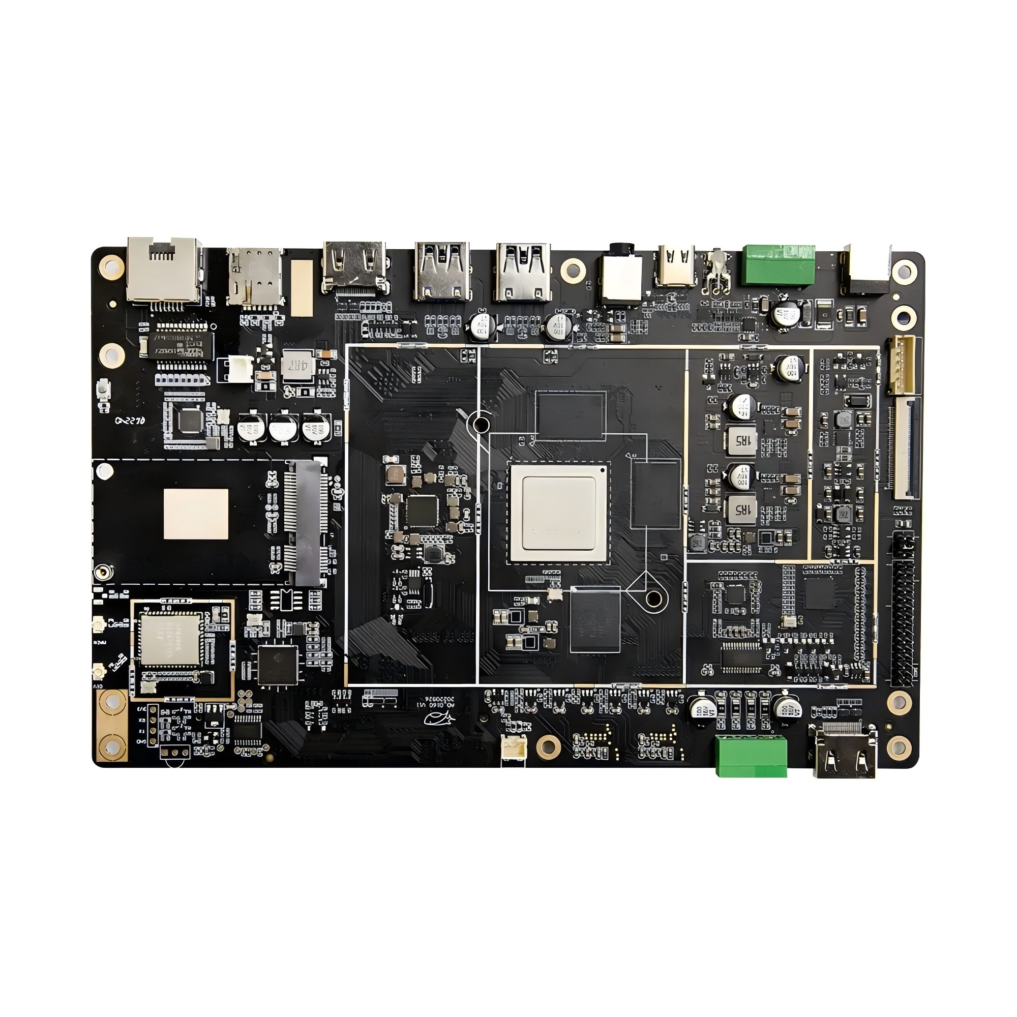RK3588 Octa-core CPU 8K AI Edge Computing Industrial PCB PCBA Manufacture And Assembly Electronic Circuit Board