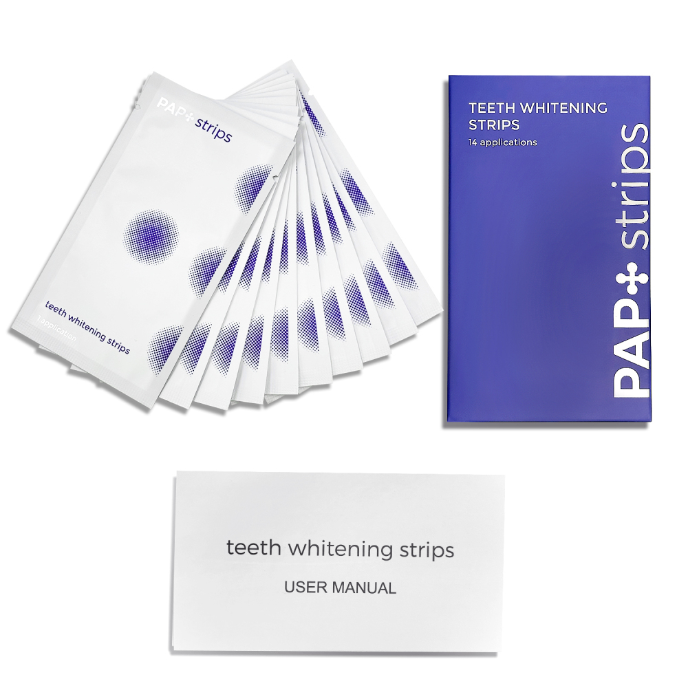 Wholesale PAP+ Dry Teeth Whitening Strips 14 Packs