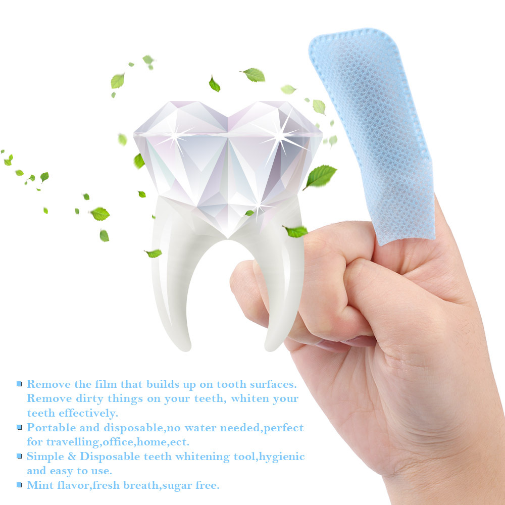 Teeth Whitening Disposable Teeth Whitening Use Finger Teeth Wipe