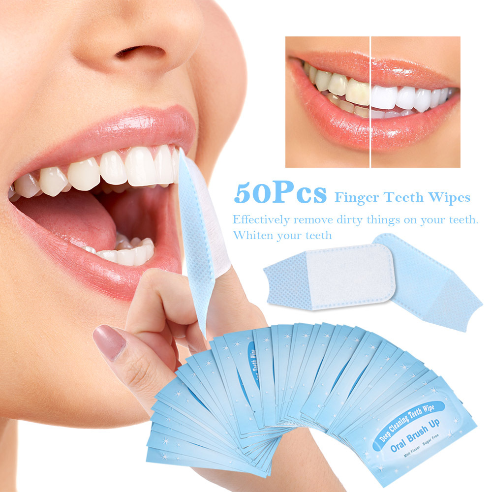 Teeth Whitening Disposable Teeth Whitening Use Finger Teeth Wipe
