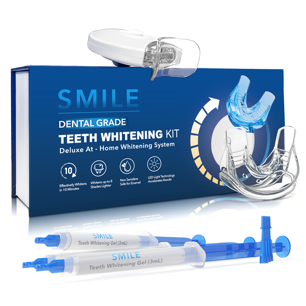 Wholesale 3 Teeth Whitening Gel Remove Stains 10 Min Non-Sensitive Fast Teeth Whitener LED Light Teeth Whitening Kit