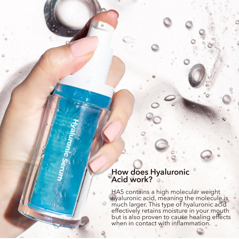 Wholesale Gum Concern Mouthwash Oral Inflammation Reduce HA5 Hyaluronic Serum