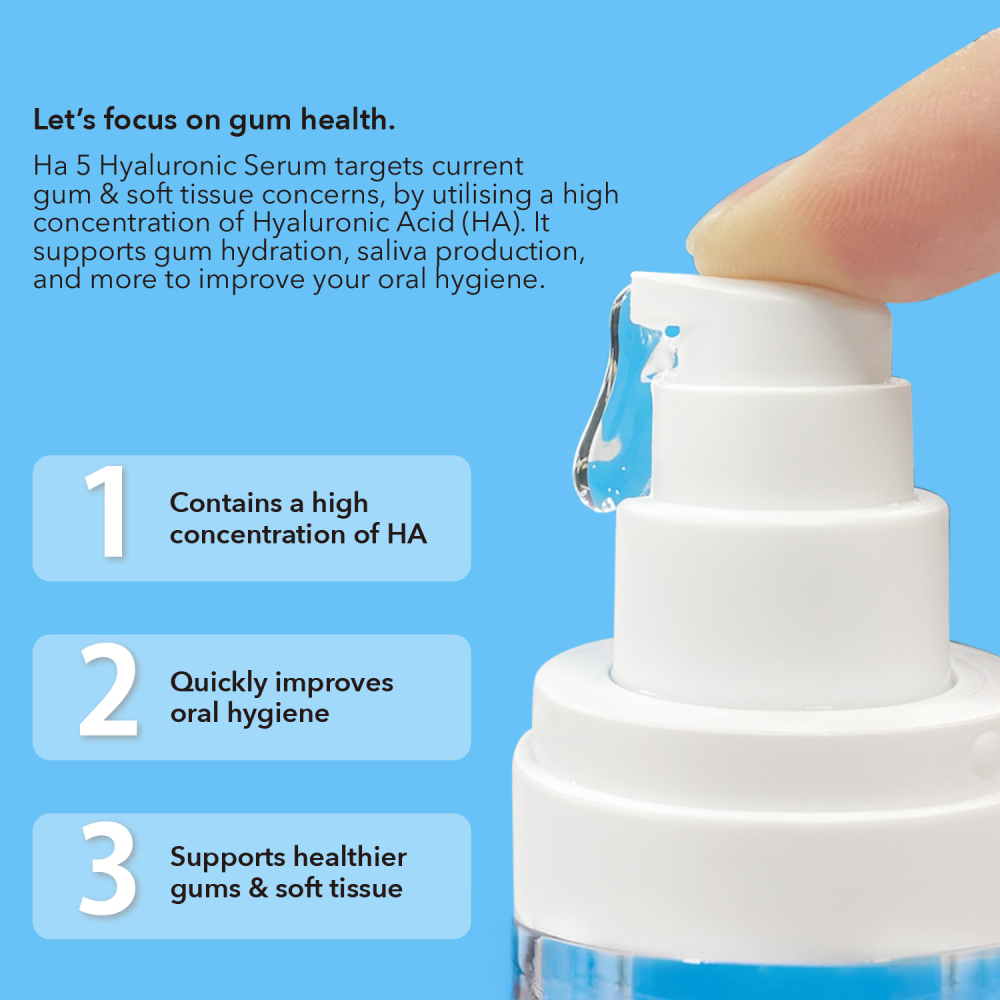 Wholesale Gum Concern Mouthwash Oral Inflammation Reduce HA5 Hyaluronic Serum
