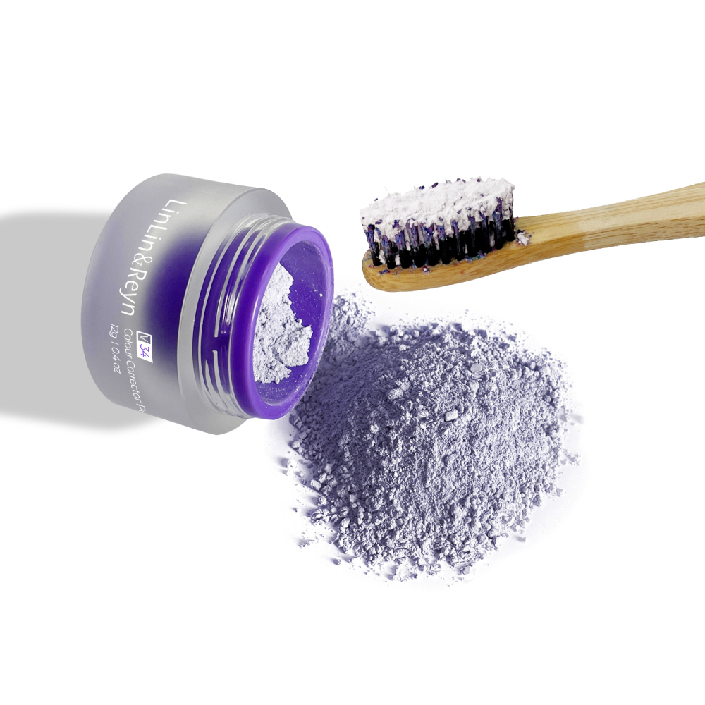 New Arrival Purple Teeth Powder 12g Conceals Stains No Sensitivity Enamel Safe Purple V34 Teeth Brightening Powder