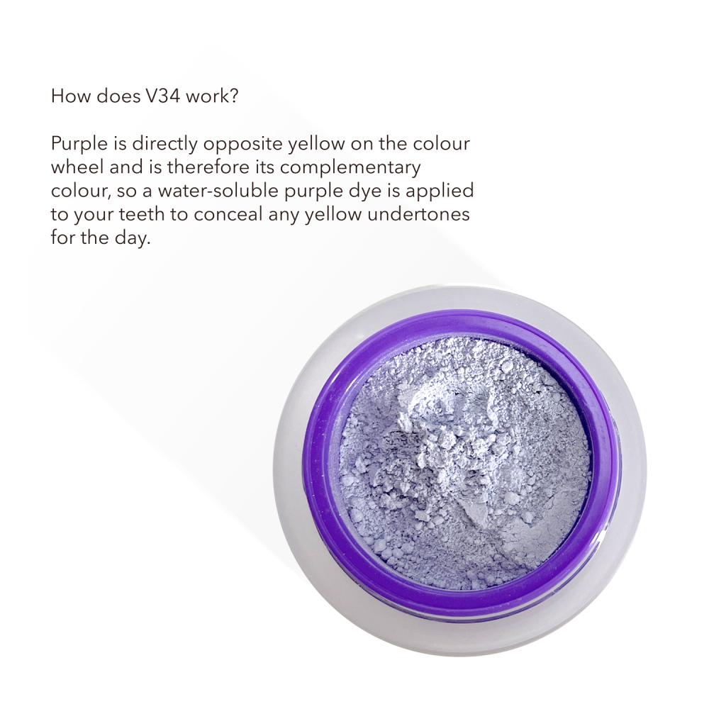 New Arrival Purple Teeth Powder 12g Conceals Stains No Sensitivity Enamel Safe Purple V34 Teeth Brightening Powder