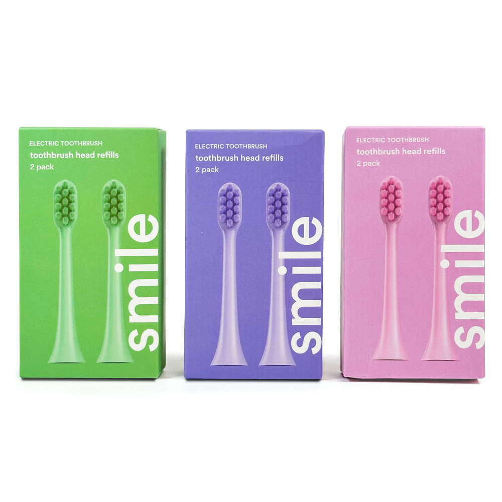 Wholesale High Quality 2 Pack Toothbrush Head Refills Electric Soft bristles Toothbrush Replacement Heads
