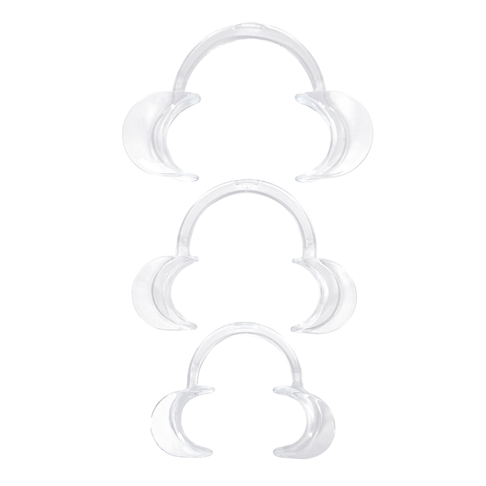 Professional C Shape Autoclavable Mouth Opener Retractors Teeth Whitening Clear Dental Medium Size Cheek Retractor