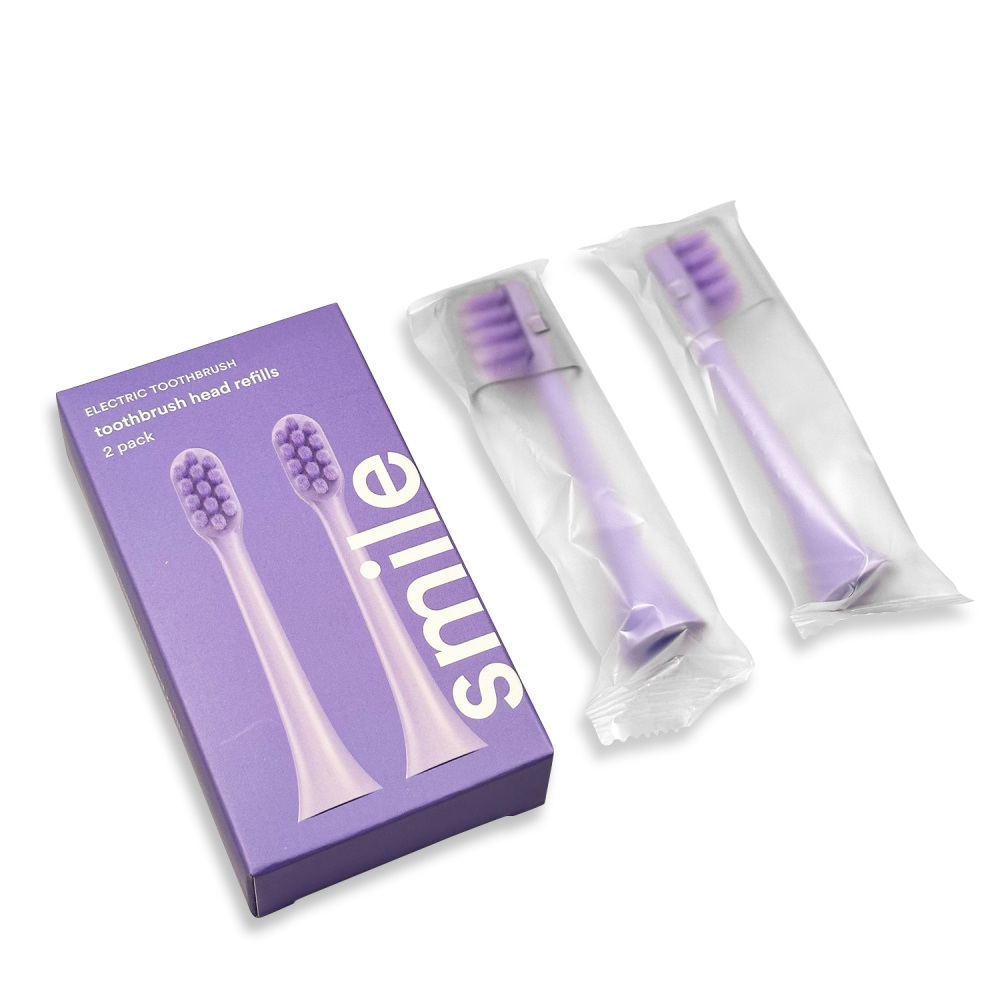 Wholesale High Quality 2 Pack Toothbrush Head Refills Electric Soft bristles Toothbrush Replacement Heads
