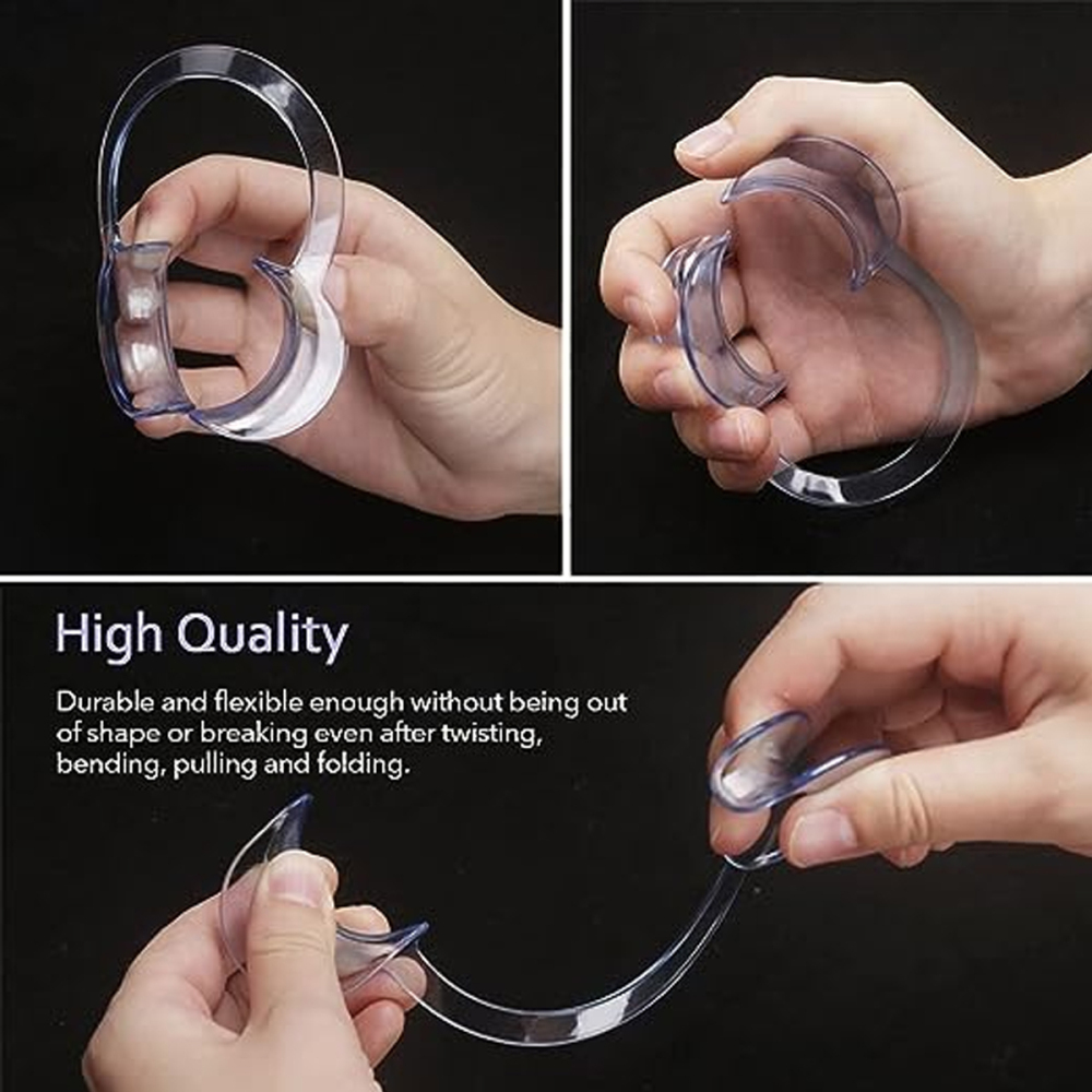 Professional C Shape Autoclavable Mouth Opener Retractors Teeth Whitening Clear Dental Medium Size Cheek Retractor
