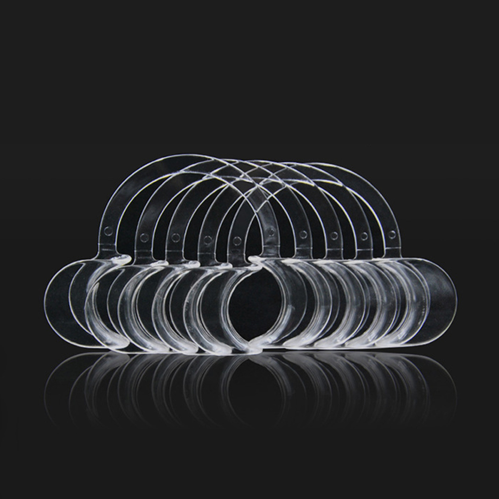 Professional C Shape Autoclavable Mouth Opener Retractors Teeth Whitening Clear Dental Medium Size Cheek Retractor