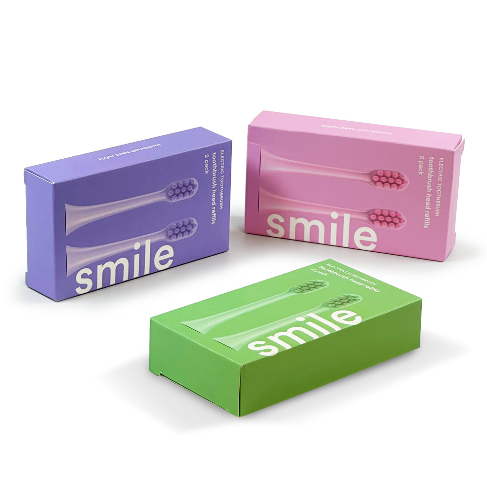 Wholesale High Quality 2 Pack Toothbrush Head Refills Electric Soft bristles Toothbrush Replacement Heads